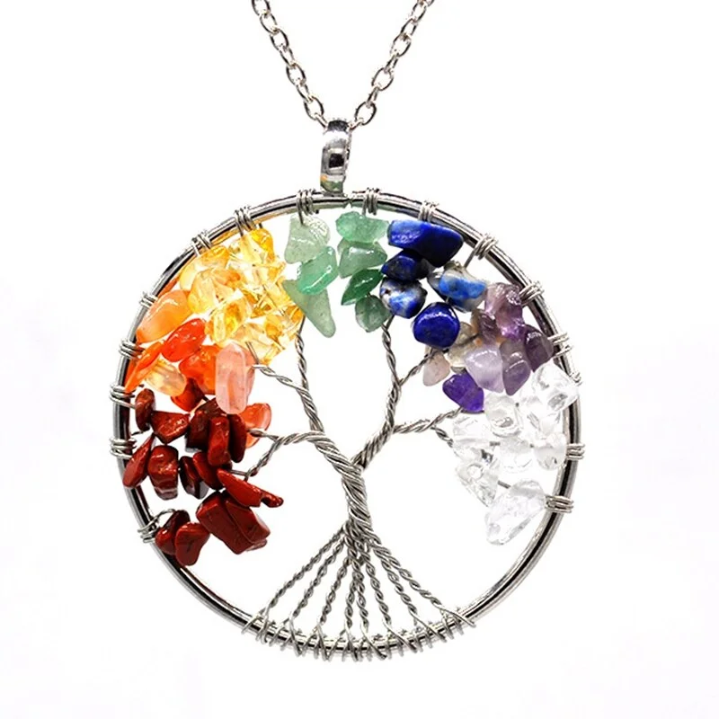 Collier Arbre De Vie 7 Chakras