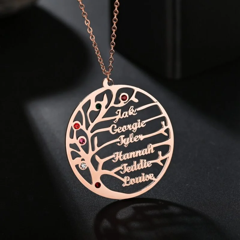 Collier Arbre De Vie Avec Prénom