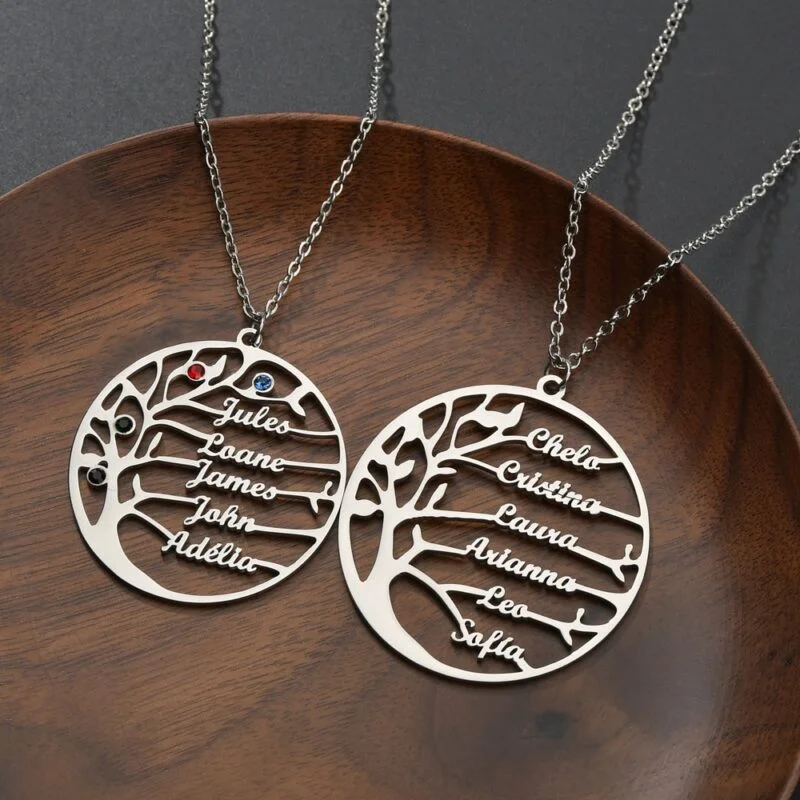 Collier Arbre De Vie Avec Prénom