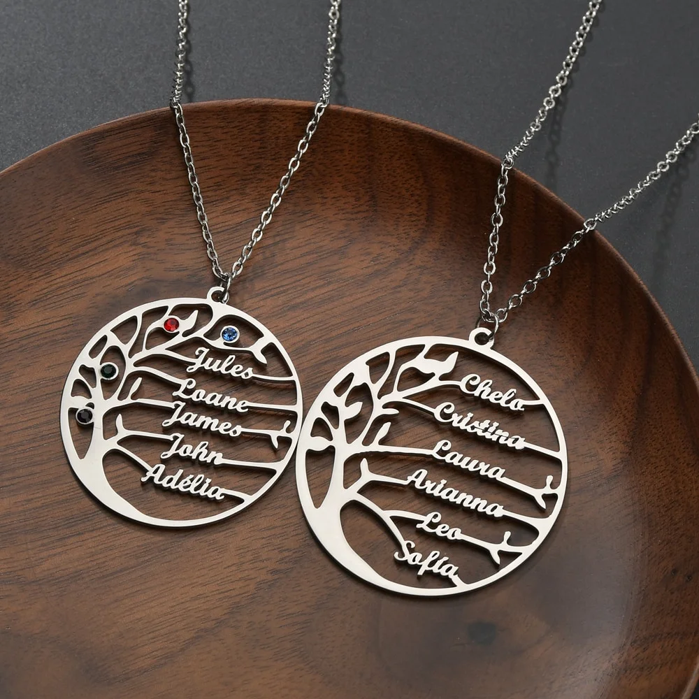 Collier Arbre De Vie Avec Prénom