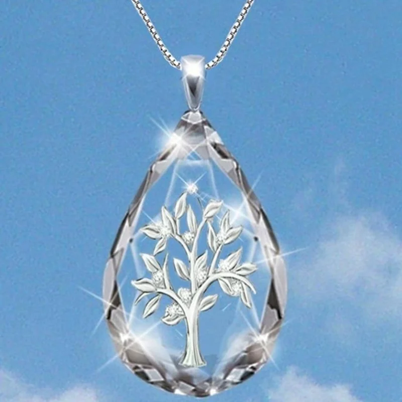 Collier Arbre De Vie Goutte D&rsquo;Eau