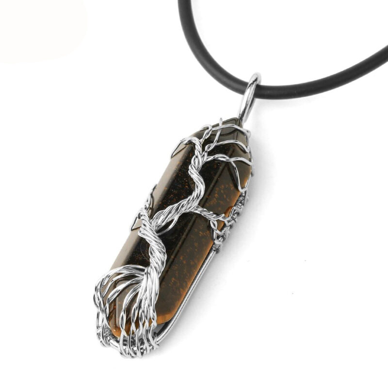 Collier Œil De Tigre Arbre De Vie